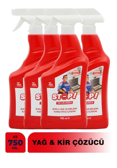 Stop Forte 4'lü Yağ Kir Çözücü