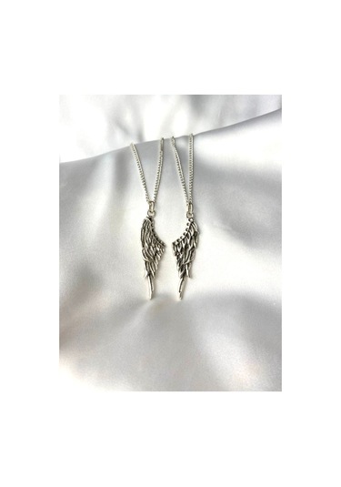 Sevgili Ve Arkadaşlık - İkili Gotik Kanat Kolyesi Best Friends Bf Çok REnkli