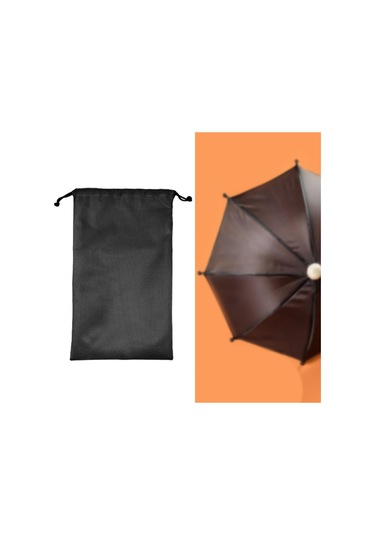 Homyl Bağcıklı Saklama Çantası Hafif Çadır 25cmx45cm Siyah