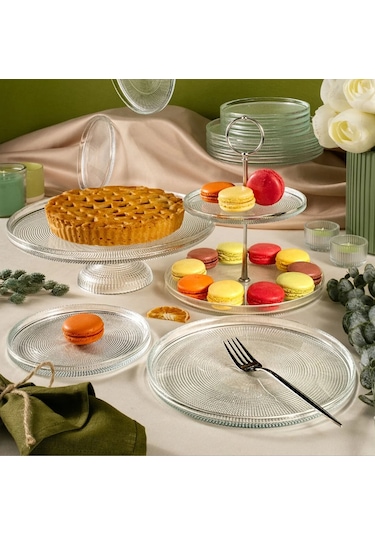 Fecra Loren 14 Parça Servis Ve Sunum Seti Natürel