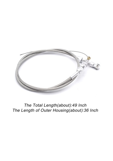 Maiyame Ls1 4.8/5.3/5.7/6.0 Araçları İçin 36" Uzunlukta Paslanmaz Çelik Örgülü Gaz Kablosu - Kolay Kurulum, Uzun Ömürlü Ve Kesilebilir
