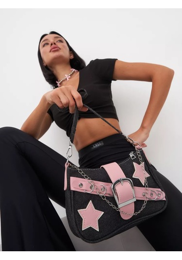 Tıny Kıtty Y2k Genç Kızlar İçin Kadın Baget Omuz Çantası 261484946 Siyah