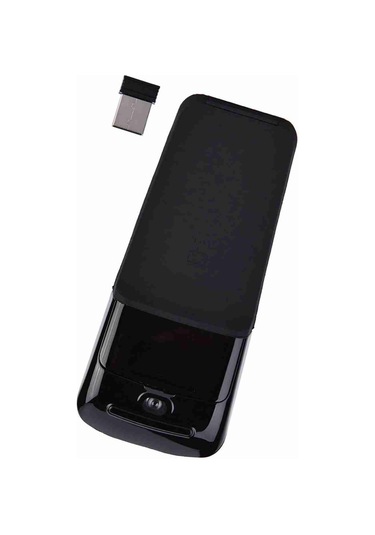 Yuntech01 2.4ghz Kablosuz Optik Fare - Usb Alıcı, Katlanabilir Tasarım, Dokunmatik Kaydırma, Ergonomik Siyah