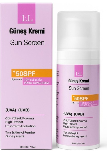 Lau Lau Tone Up Pink Ton Eşitleyici Güneş Kremi SPF50+ 50 ML