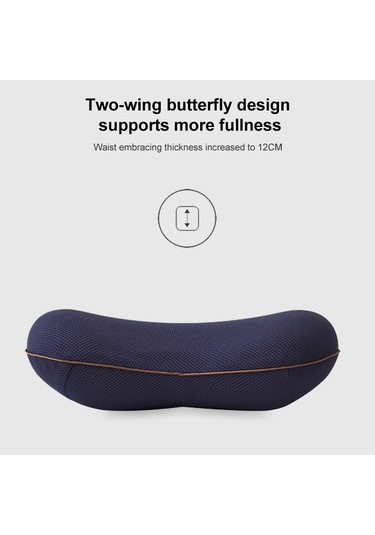 Sones Ofis Hafızalı Köpük Yastık Bel Destek Yastığı Lacivert