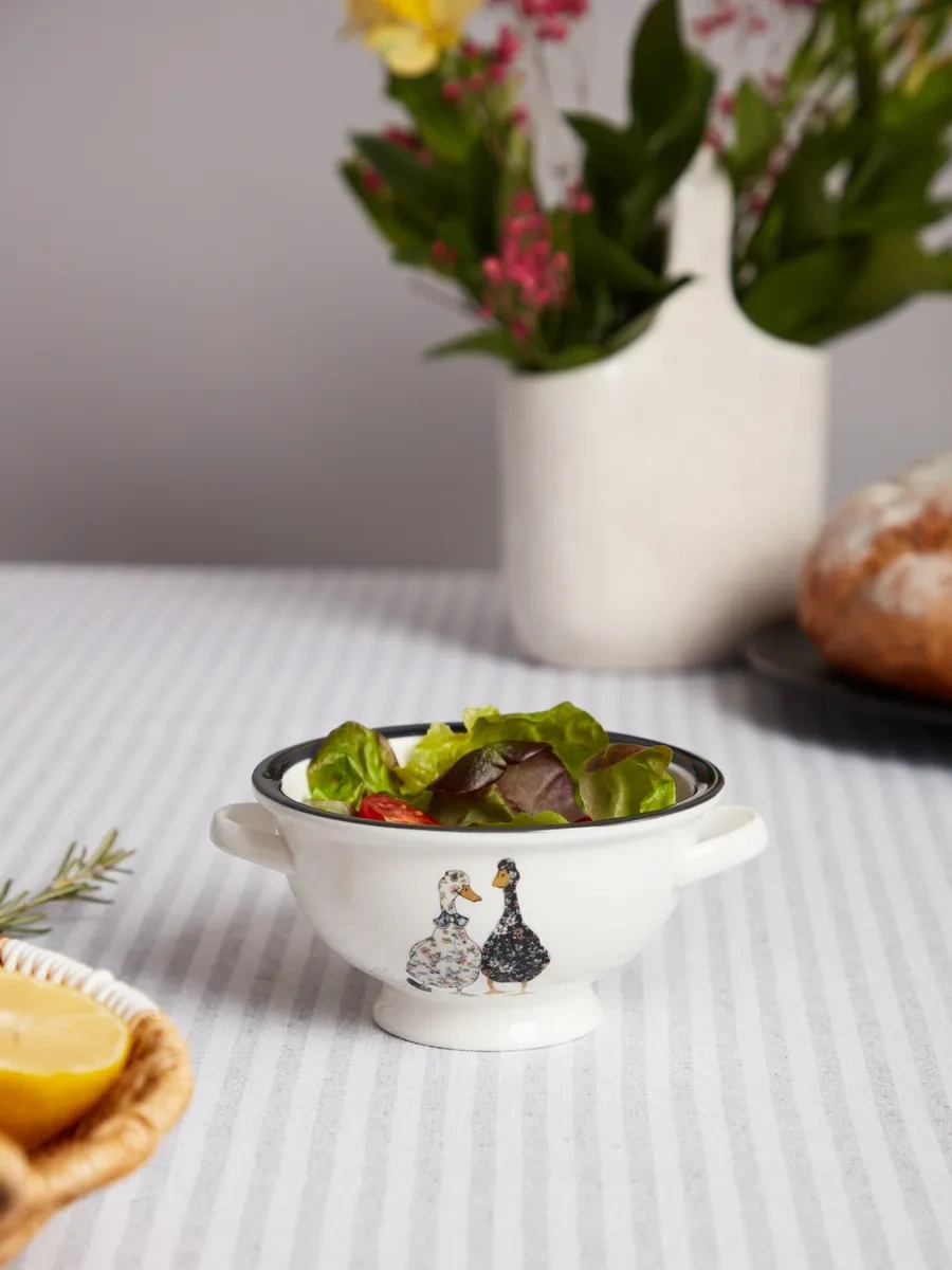 Lefard Family Farm Kollu Porselen Salata Kasesi 300 Ml 155853914 Beyaz