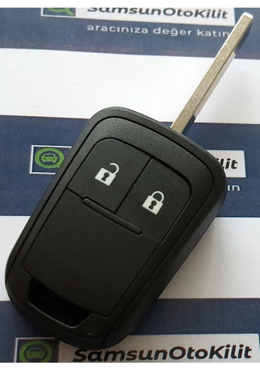 Opel Astra J Insignia Kumanda Kabı Anahtar Kabı 2 Buton Logolu