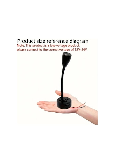 Trendooze Gaojunshop01 1 Adet Mryc Led Masaüstü Spot Işık Ayar Düğmeli Gümüş 3w Ayrıntılı Beyaz Işık