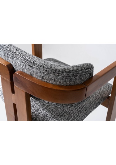 Narvik İskandinav Ahşap Bar Sandalyesi Ceviz