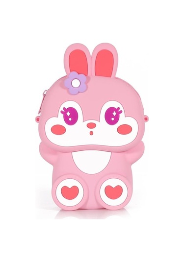 Fastbuy Örgü Mивки Oyuncak Siyah Tavşan Omuz Çantası Çok Renkli