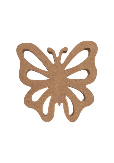 Na Neşeli Ahşap 20 Cm Ahşap Kelebek Figürü 18 Mm Dik Durabilen Ahşap Boyama Ürünü Model Neseli234568451