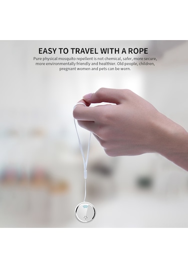 Geeroyoo "q9 Ultrasonik Sinek Kovucu Bileklik - 7 Gün Şarj, Taşınabilir Ve Şık" Siyah