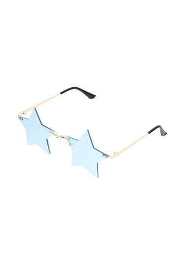 Çift Yıldız Şekilli Güneş Gözlüğü Ay Partisi Hediyesi Komik Kostüm Aksesuarı Diğer