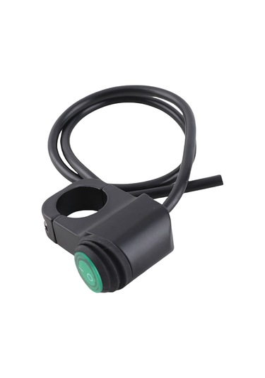 Geeroyoo Motosiklet 22mm Alyüminyum Su Geçirmez Far Ve Sis Lambası Anahtarı Yeşil Işık Gösterge