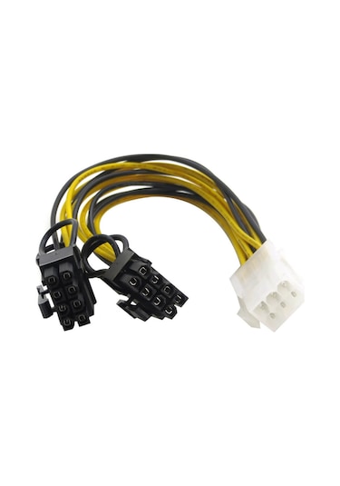 6 Pin To 2 X 8 Pin Pci-E Ekran Kartı Power Çevirici Bakır  Kablo