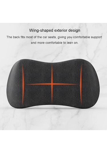 Tongxida Araba Minderi Kafalık + Bel Pedi Mavi Servikal Destek Arkalık Yastık