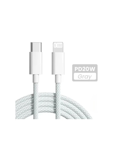 Hongmei İphone 14 13 12 11 Pro Max Xs 8 Ve İpad Uyumlu İçin 20w Usb C Hızlı Şarj Kablosu Whıte 1.5m