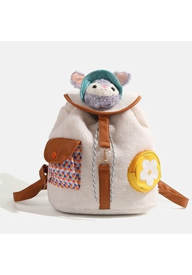 Charhp&kejnt Resmi Otantik Sevimli Stil Duffy Ayı Sırt Çantası Sırt Çantası 2024 Yeni Kız Öğrenci Okul Çantası Beyaz