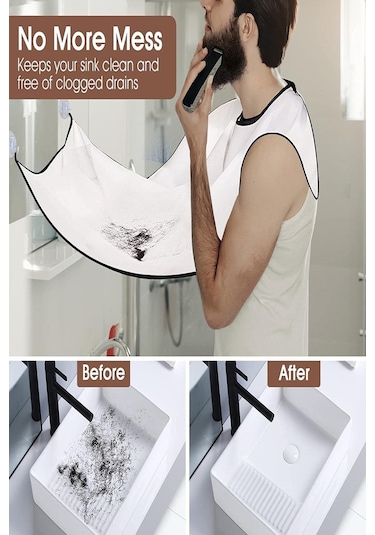 Traş Önlüğü Saç Sakal Kesme Seyahat Boy Traş Önlüğü Tıraş Örtüsü Berber Önlük