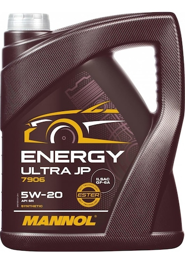 Mannol MN7906-5 Energy Ultra Jp Ilsac Gf-5 Apı Sn Sae 5W-20 Motor Yağı 5 L