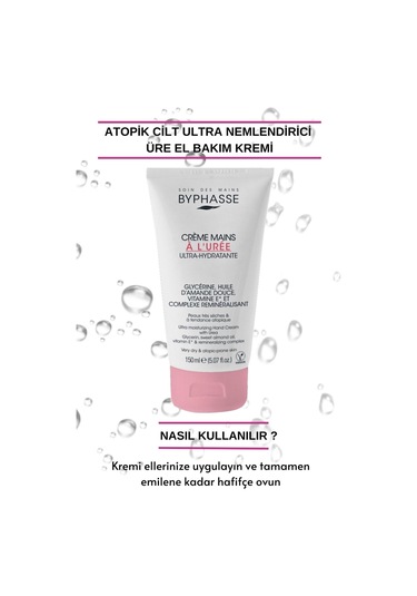 Byphasse Atopik Ciltler için Ultra Nemlendirici El Kremi 150 ML
