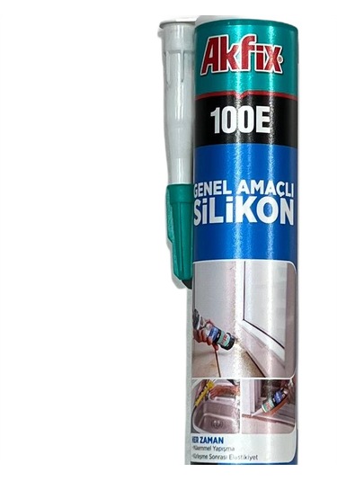 Genel Amaçlı Silikon Mastik Gri 100e 280ml Net 280 Gr
