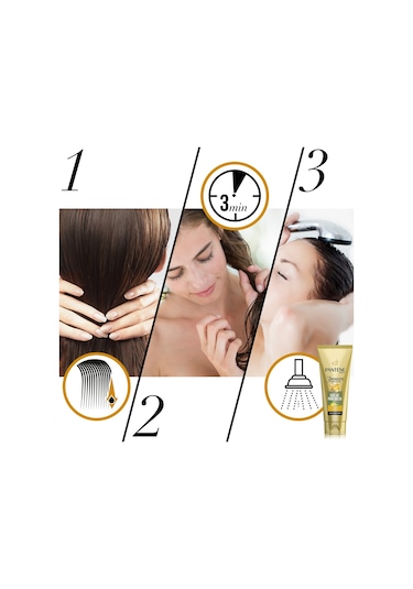 Pantene 3 Minute Miracle Güç ve Parlaklık Saç Bakım Kremi 200 ML