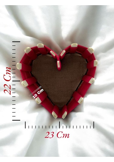 Kalpli Kutu, Kalpli Hediye Sepeti, El Yapımı Butik Hediye Kutusu, Kırmızı Kalp Kutu Sepet Kırmızı