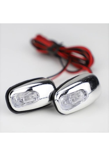 Kırmızı 1 Çift Otomatik Ön Cam Ön Cam Led Işık Püskürtme Jet Nozulu Silecek Yıkama Lambası
