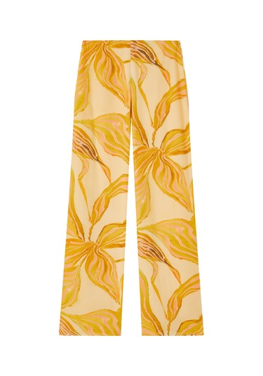 Alexis Şık Geniş Paça Pantolon Sarı
