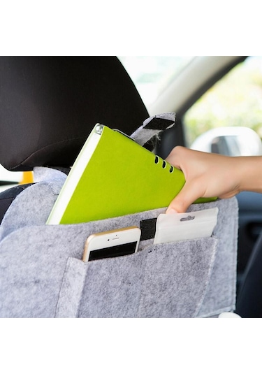 2 Adet Araç Araba Oto Koltuk Arkası Organizer Düzenleyici Kılıfı