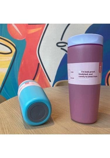 Trendooze Gaojunshop01 600ml Deniz Mavisi Vakumlu Kahve Kupası - Ev/ofis/seyahat Lacivert