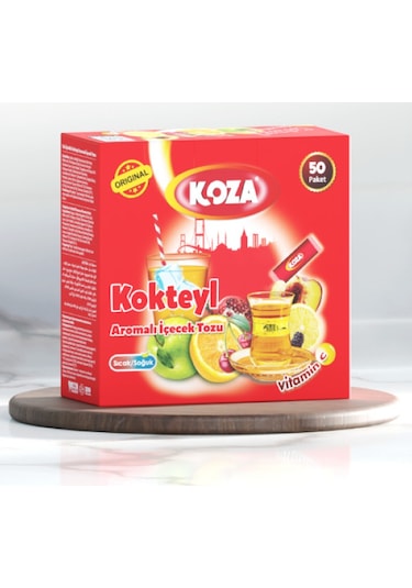 Koza Tek İçimlik Kokteyl Aromalı Toz İçecek 50'li