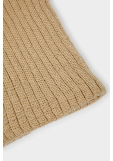 Defacto Kız Çocuk İçi Suni Yünlü Triko Boyunluk F4191a825wnbg200 Bej