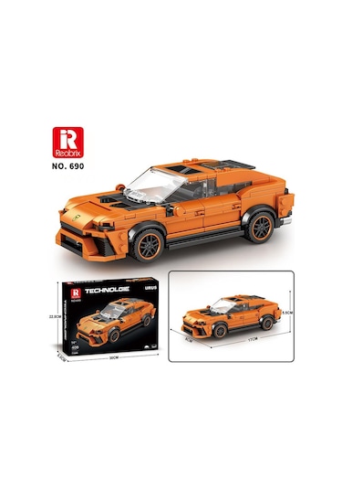 Reobrix Creator 690 Lamborghini Urus Suv Araba Yaratıcı Yapı Blok Seti Building Blocks - 408 Parça