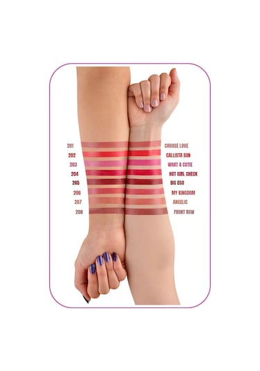 Callista Dreamy Matte Cream Lipgloss Mat Görünümlü Dudak Parlatıcısı - 204 Hot Girl Check - Kırmızı
