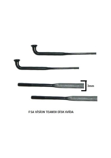 Fsa Vision Team30 Disk 6vida 275mm Ön Sağ Jant Teli 2 Adet