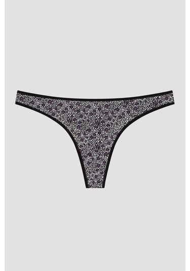 Leo Floral 3lü Thong Külot Çok Renkli