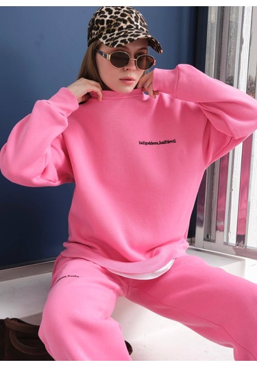 Fonna Fashion Esf-2304 Bayan Eşofman Takım Pembe
