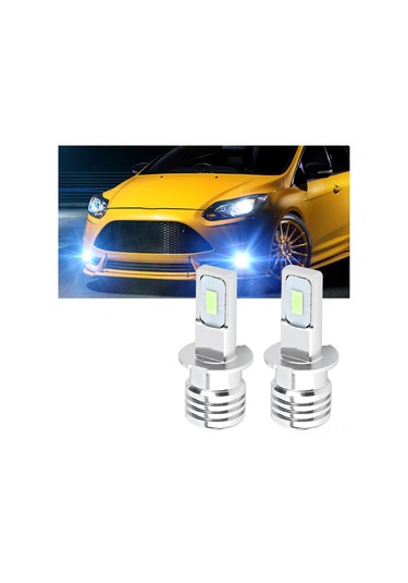 Xiyyadms H3 Tipi 80w 8000k Buz Mavi 12-24v Evrensel Çözünürlüklü Fari Ampülü, Csp Işık Damlacıkları, Hızlı Tepki, Enerji Tasarruflu 2 Adet