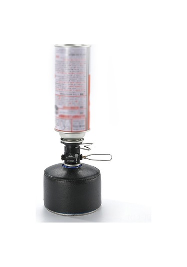 Youmex Kamp Ve Piknik İçin Dağ Gaz Tankı Adaptörü - Gaz Transferi Ve Basınç Serbest Bırakma Valfi, Preventif Sizinti Önleyici, Katlanabilir Tasarım Siyah