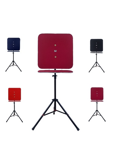 Raf Düzenekli Tripod Ayaklı Kare Dart Arkalık, Bordo