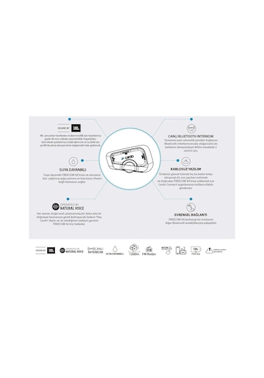 Cardo Freecom 4x Bluetooth Ve Intercom Tekli Paket