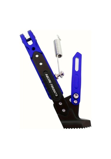 Chuangyinshop Iron Construction Agir Hizmet Ayarlanabilir Motorcycle Kickstand Red Cift Pozisyon Yay Kilidi