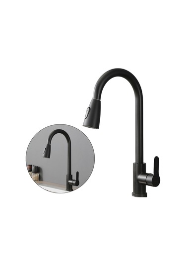 Homyl Paslanmaz Çelik Mutfak Bataryası İki Fonksiyonlu Siyah