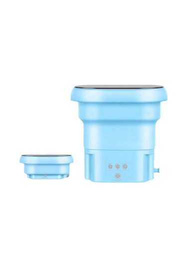 Portatif Katlanabilir Çamaşır Makinesi 4 Litre Mavi
