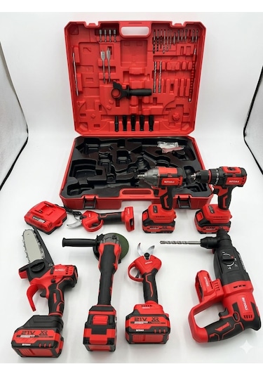 Butools 6 Lı Kırmızı Set