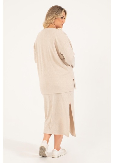 Myline Basic Triko Hırka - Bej