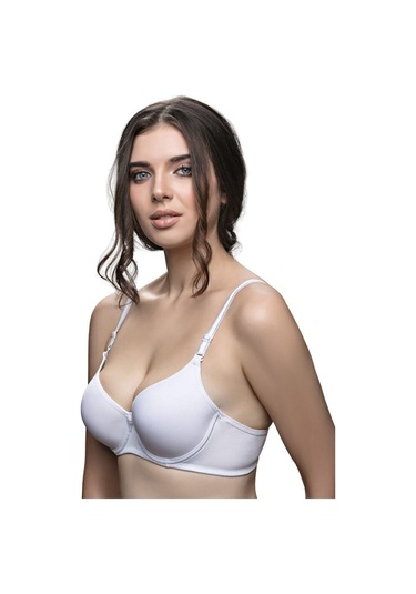 Kadın Beyaz Telli Dolgusuz / Desteksiz Sütyen Beyaz