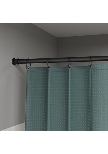Iddıs Banyo İçin Metal Teleskobik Perde Askısı. 340676550 Siyah